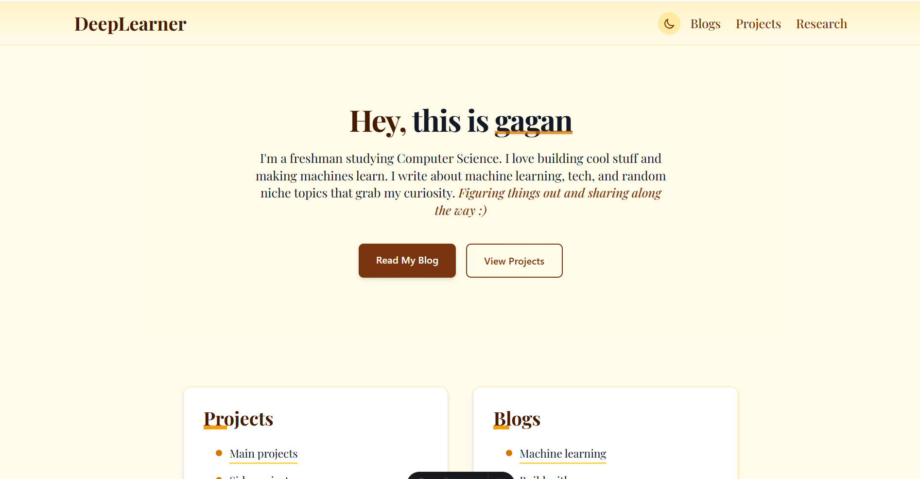 Personal Blog